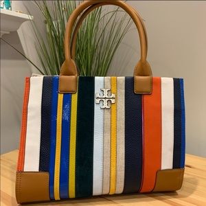 Colorblock Striped Tory Burch Purse